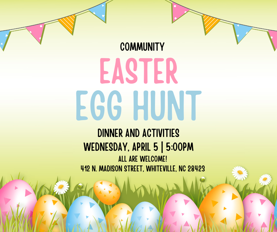 Community Egg Hunt with Dinner and Activities - First Baptist Church of ...